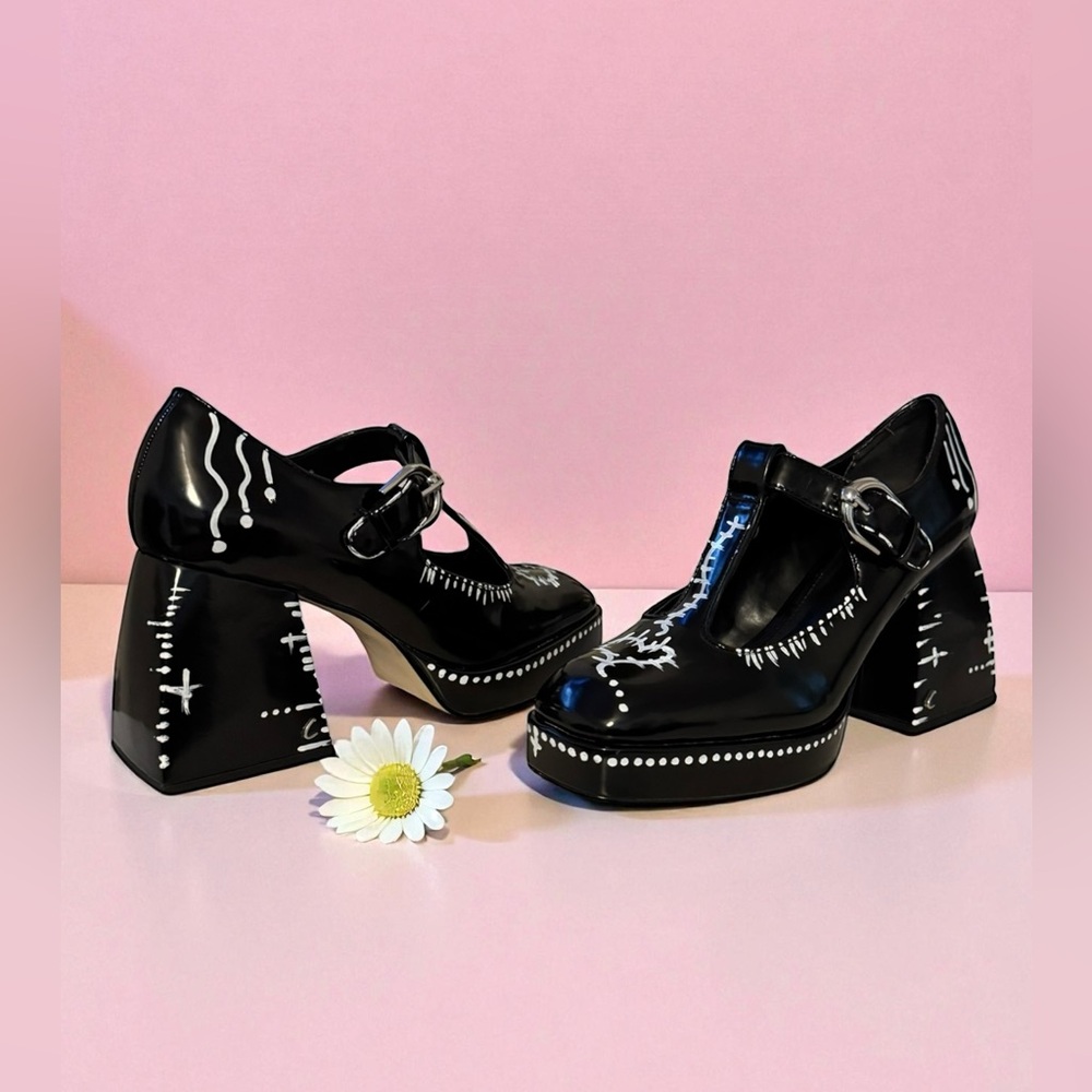Circus by Sam Edelman Women's Kay Platform Patent Black US Sz 9